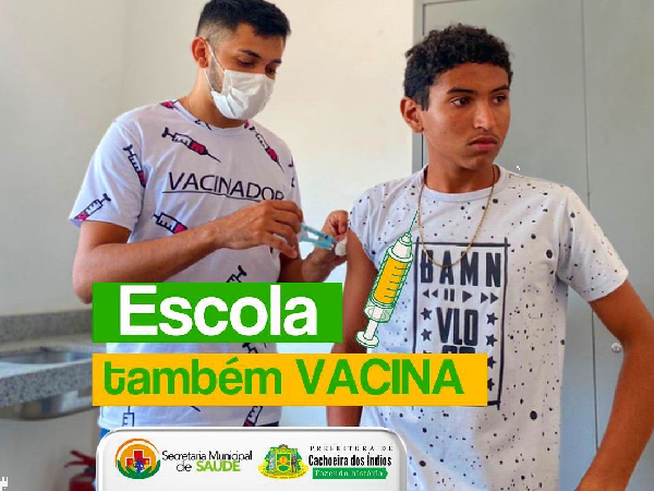 A Prefeitura Municipal de Cachoeira dos Índios realizou uma campanha de vacinação nas escolas municipais